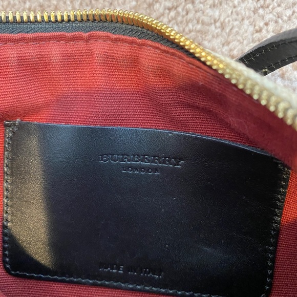 BURBERRY Nova Check Wool Pochette Bag Beige - Picture 8 of 8